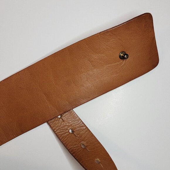 Vintage 1980s Banana Republic Genuine English Saddle Hide Waist Belt